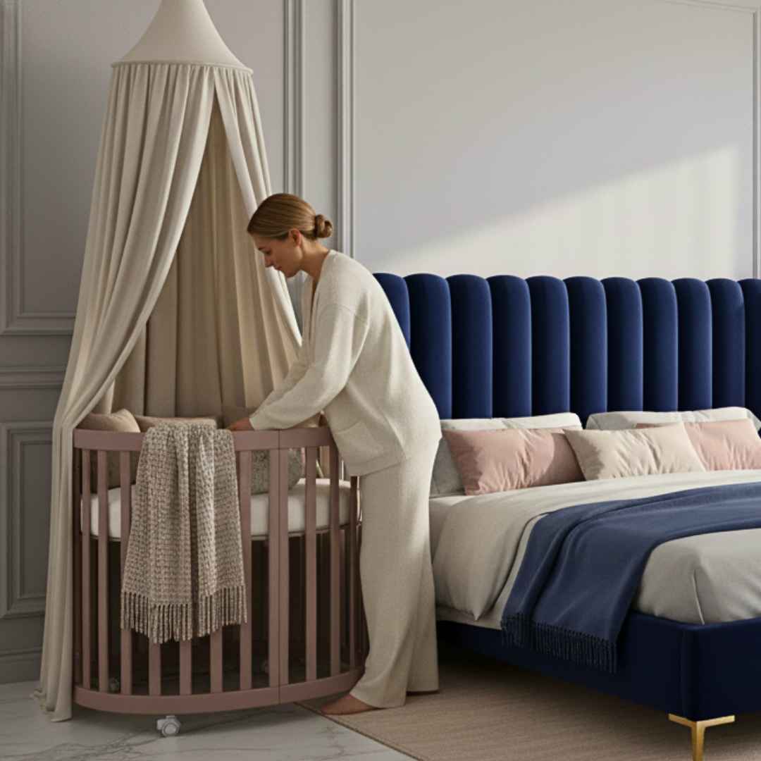 Oválná nebo kulatá dětská postýlka? Jak vybrat a na co si dát při výběru pozor